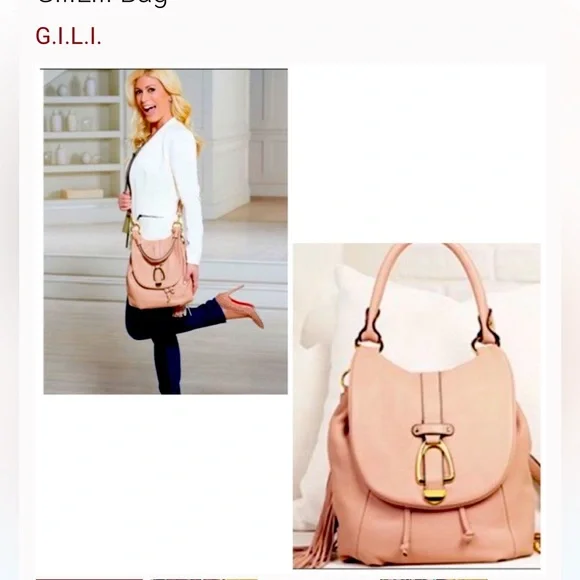 G.I.L.I. | Bags | Gili Blush Pink Leather Convertible  display picture 3